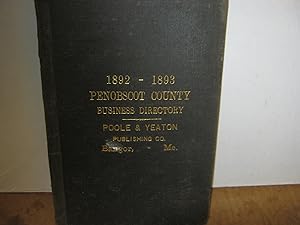 1892-1893 Penobscot County Business Directory (Maine)