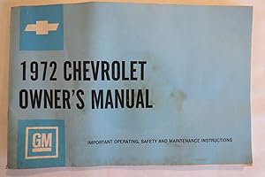 1972 CHEVROLET ALL-MODELS OWNERS MANUAL
