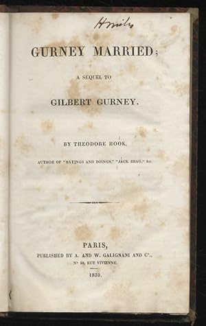Gurney Married; A Sequel to Gilbert Gurney.