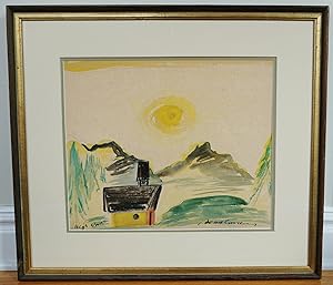 LUDWIG BEMELMANS~ORIGINAL SIGNED WATERCOLOR PAINTING~HIGH WORLD, Madeline author