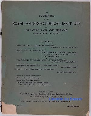 The Journal of the Royal Anthropological Institute of Great Britain and Ireland Volume LXXVII Part I