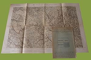 Grande carta Topografica della guerra TCI 1917 Adelsberg Cirknica Vippacco LOZ