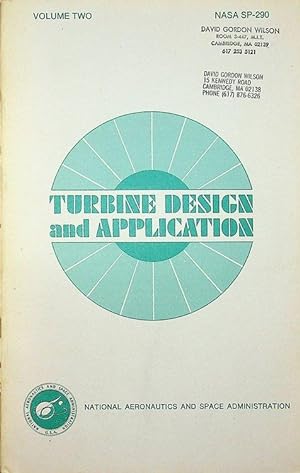 Turbine Design and Application NASA SP-290 Volume TWO