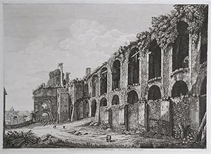 Veduta degl'Avanzi della Casa Aurea di Nerone, sul Monte Palatino. Dalla parte riguardante il Cir...