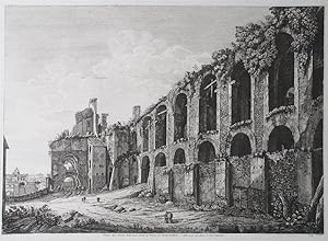 Veduta degl'Avanzi della Casa Aurea di Nerone, sul Monte Palatino. Dalla parte riguardante il Cir...