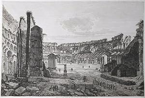 Veduta del grand'interno dell'Anfiteatro Flavio, detto il Colosseo.