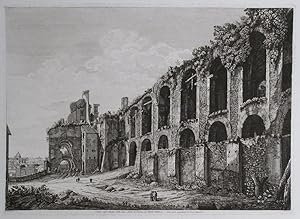 Veduta degl'Avanzi della Casa Aurea di Nerone, sul Monte Palatino. Dalla parte riguardante il Cir...
