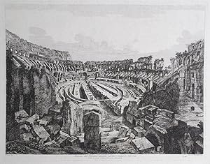 Interno del Colosseo scavato nel 1813, e ricoperto nel 1814.