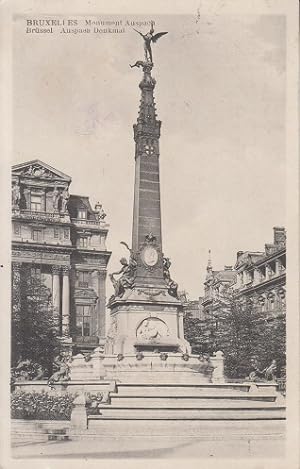 Bruxelles. Monument Auspach. Ansichtskarte. AK. 20.Jh.