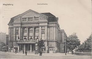 Magdeburg. Zentraltheater. Ansichtskarte. AK. 20.Jh.