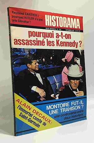 Pourquoi a t-on assassiné Kennedy? --- historama n°250
