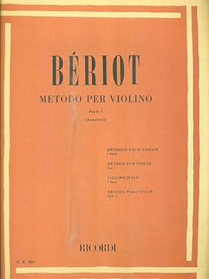 Metodo per violino. Parte I