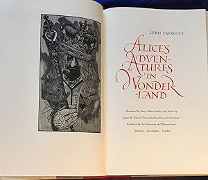 THROUGH THE LOOKING GLASS, AND WHAT ALICE FOUND THERE; Illustrated by BARRY MOSER, Preface and No...