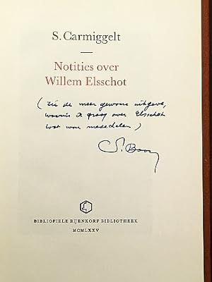 Notities over Willem Elsschot. (Met een handgeschreven aantekening door Louis-Paul Boon).