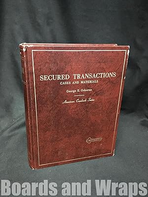 Cases and Materials on Secured Transactions