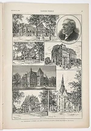 The Northwestern University and Other Buildings at Evanston, Illinois. IN COMPLETE ISSUE OF HARPE...