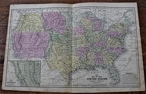No. 5 Map of the United States Engraved to Illustrate Mitchell's School and Family Geography [Wit...