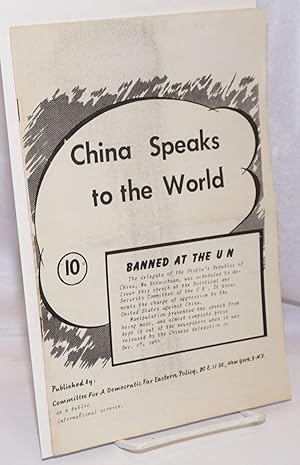 China speaks to the world. Banned at the UN
