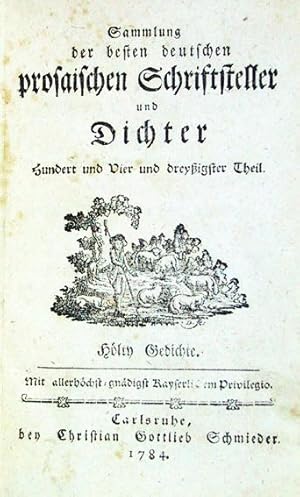 Gedichte von Ludewig Heinrich Christoph Hoelty. Besorgt durch seine Freunde Friedrich Leopold Gra...
