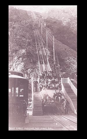 [California] Photograph of The Great Cable Incline, Mt. Lowe, California