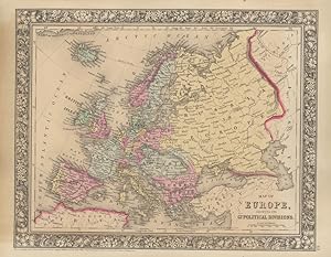 Map of Europe, Showing Its Gt. Political Divisions
