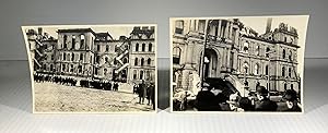 Montréal. Incendie de l'Hôtel de Ville. 3 mars 1922. 2 photographies
