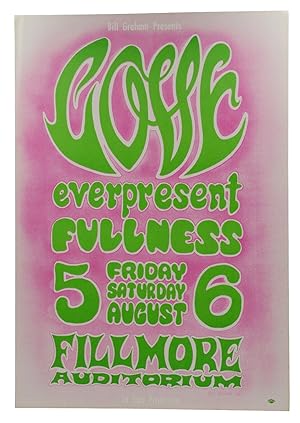 Original poster for Love & everpresent fullness, August 5 & 6, 1966 at Fillmore Auditorium