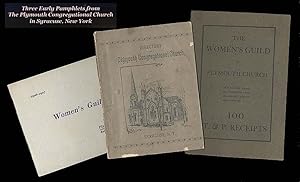 PLYMOUTH CONGREGATIONAL CHURCH, SYRACUSE, NY - 3 Rare Antique Pamphlets: 1894 Directory of Plymou...
