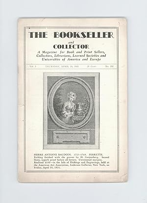 The Bookseller and Collector Vol. 5, No. 232, April 1931. Vintage Periodical for Book & Print Sel...