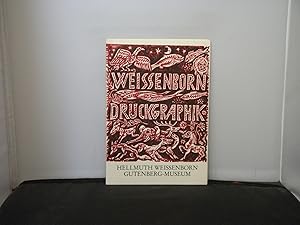 Publicity leaflet for Hellmuth Weissenborn exhibition at the Gutenberg-museum, Mainz, October-Dec...