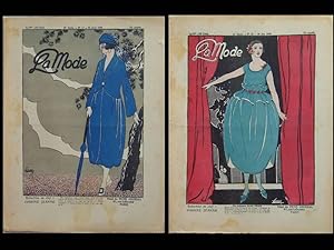 2 REVUES "LA MODE" - 1920 - MODE FEMME, ART DECO