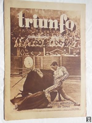 TRIUNFO. Semanario Gráfico. Número Extraordinario de Toros. Año II, Núm 77. Julio 1947