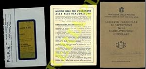 Libretto personale di iscrizione per le Radioaudizioni circolari.
