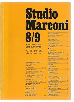 Studio Marconi 1.2.1979 - N° 8/9