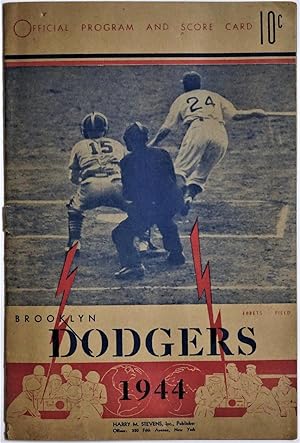 Official Program and Score Card Brooklyn Dodgers 1944