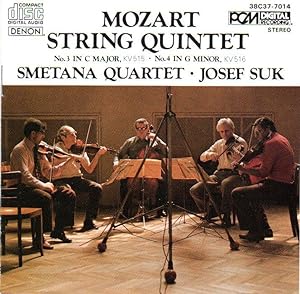 String Quintets: No. 3 in C Major, KV 515 & No. 4 in G minor, KV 516 [COMPACT DISC]