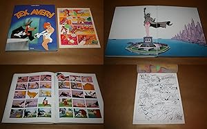 Livre "Tex Avery", par Patrick BRION + TOM & JERRY - UNE PLANCHE ORIGINALE de 8 dessins originaux...