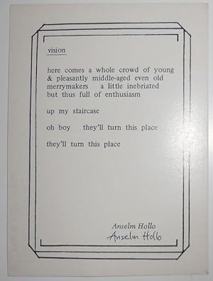 vision (Signed Poetry Postcard)