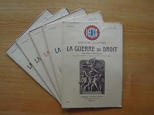 1914. Histoire illustrée de la guerre du droint. Fascicule no.15 - Fascicule no.19. 5 Lieferungen.