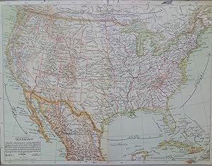 [ONE OF THE EARLIEST "USA" APPEARANCE IN AN OTTOMAN MAP] Cemâhîr-i Müttefikâ-i Amerika. Sâye-i Tü...