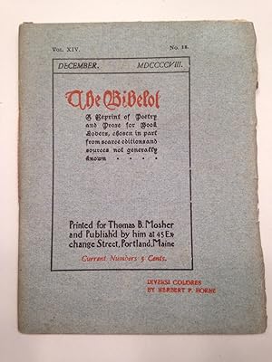 DIVERSI COLORES. [The Bibelot. Volume XIV. Number 12. December, 1908.]