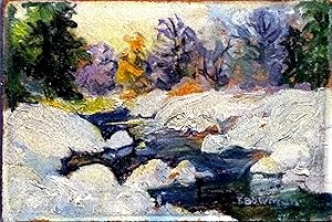 Winter Landscape, Oil Painting