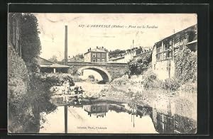 Carte postale L`Arbresle, Pont sur la Turdine