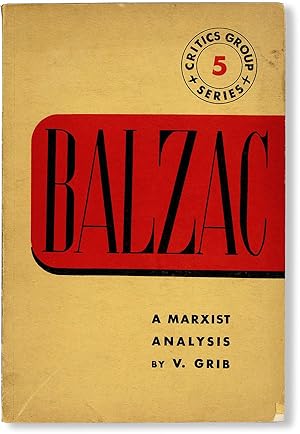 Balzac [a Marxist Analysis]