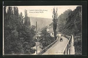 Carte postale Saint-Vallier, Usines de Roche-Taillee