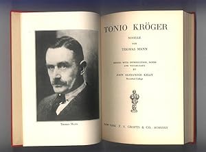 Tonio Kröger by Thomas Mann, Exilliteratur Novelette. 1932 Study Edition. Edited with Notes and I...