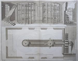 Soierie" (Seidenmühle aus Piemont in drei versch. Perspektiven).
