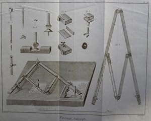 Dessein, Pantographe". Pantograph, Storchschnabel.