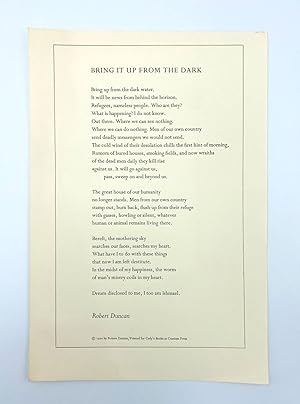 Bring It Up from the Dark [Broadside]