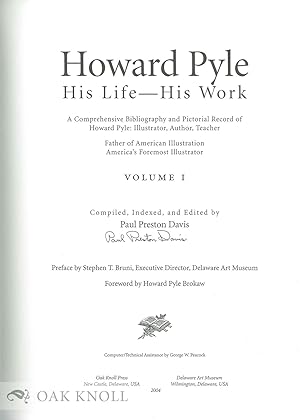 HOWARD PYLE: HIS LIFE -- HIS WORK